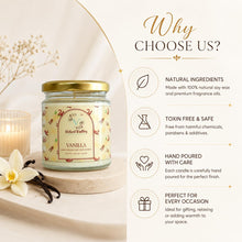Vanilla hand poured soy wax candle