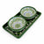 Velvet Valley Ceramic 2 Bowl Set with Tray, Green Floral Design | Handcarfted Elegant Design | Perfect for Serving Dry Fruits, Evening Snacks