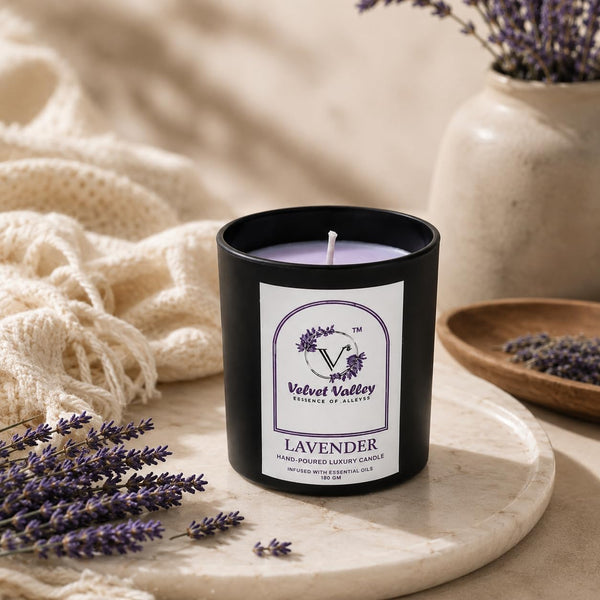 Lavender hand poured soy wax candle