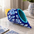 Blue Pottery Ceramic Shankh Showpiece | Hand-Painted Floral Conch Shell Decor for Mandir, Home Temple, Living Room | Decorative Planter & Housewarming Gift