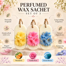 Velvet Valley Perfumed Wax Sachet Gift Set of 3 – Mandarin, Vanilla Rose & Ocean Breeze