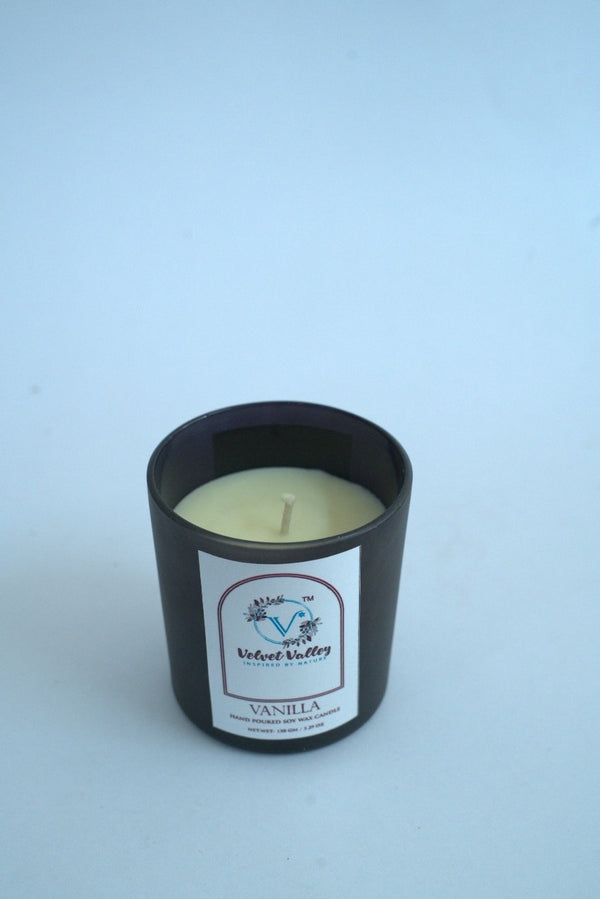 Vanilla soy wax hand poured candle