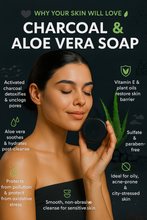 Charcoal and Aloevera Soap