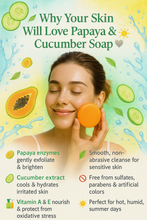 Papaya & Cucumber Soap - PACK OF 3