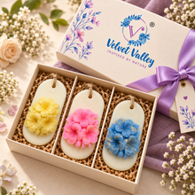 Velvet Valley Perfumed Wax Sachet Gift Set of 3 – Mandarin, Vanilla Rose & Ocean Breeze