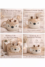 Cute Reindeer Shape Ceramic Coffee Mug
