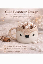 Cute Reindeer Shape Ceramic Coffee Mug