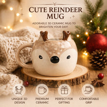 Cute Reindeer Shape Ceramic Coffee Mug