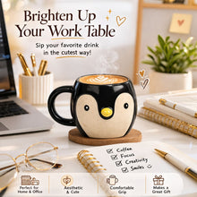 Cute Penguin Ceramic Coffee Mug | Aesthetic Animal Design Cup | Glossy Finish Coffee Tea Mug for Home & Office | Gift for Kids, Friends & Penguin Lovers