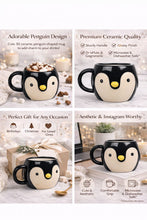 Cute Penguin Ceramic Coffee Mug | Aesthetic Animal Design Cup | Glossy Finish Coffee Tea Mug for Home & Office | Gift for Kids, Friends & Penguin Lovers